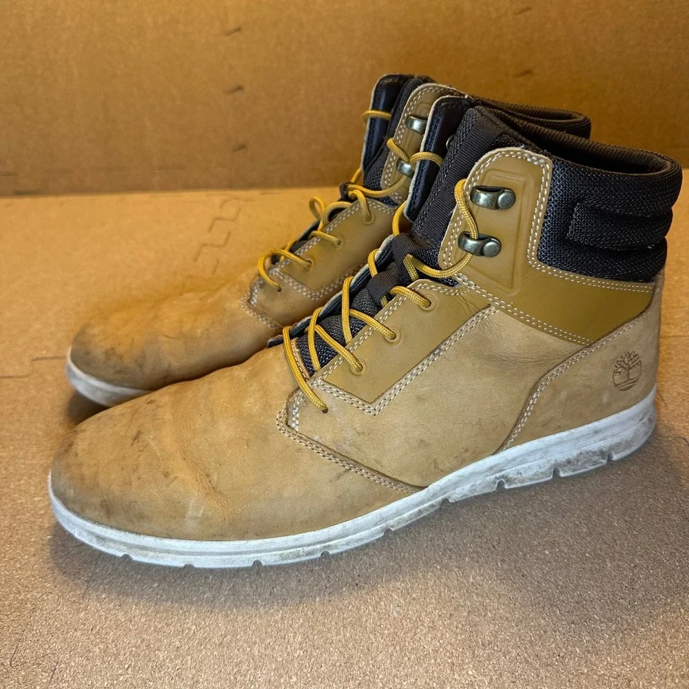 Timberland SensorFlex Chukka Boots Mens 11.5 Wheat A1OEA Leather Lace Up Casual